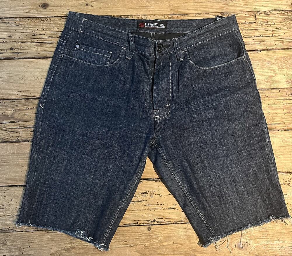 Element Mens Size 34 Dark Blue Jean Shorts VINTAGE